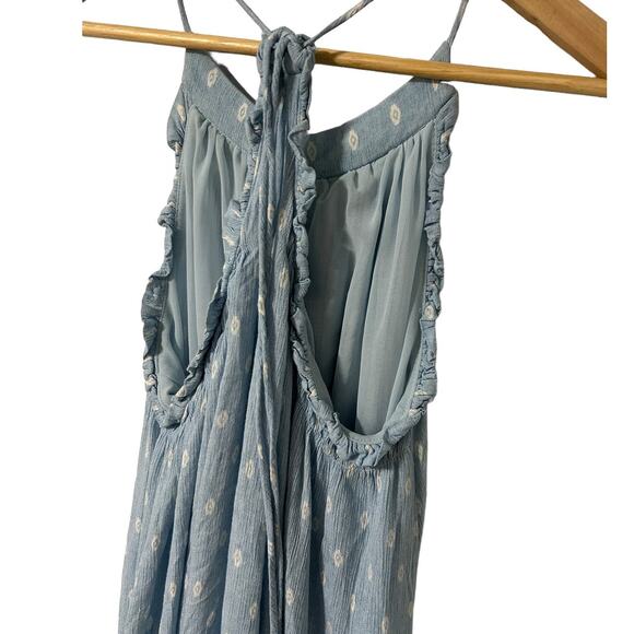 MISA Los Angeles Tassel Blue Maxi Tassle‎ Small Sundress Spring - Picture 4 of 11